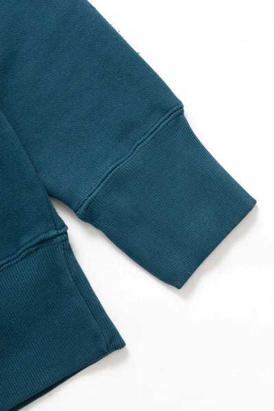 Service Logo Crewneck Sweater Ocean