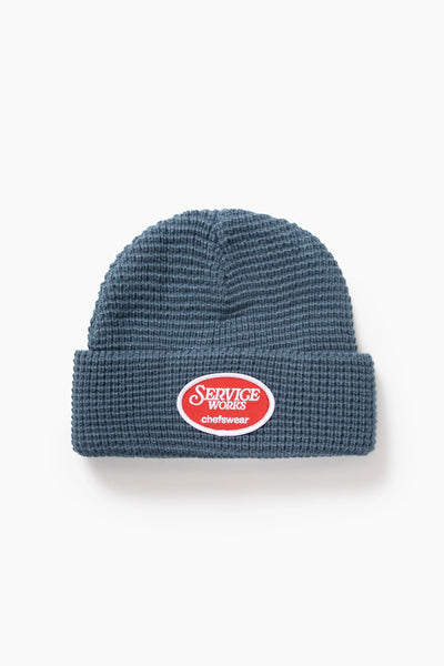 Waffle Patch Beanie Teal
