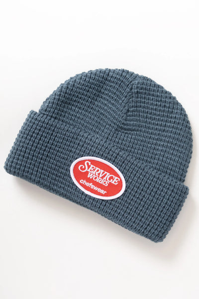 Waffle Patch Beanie Teal