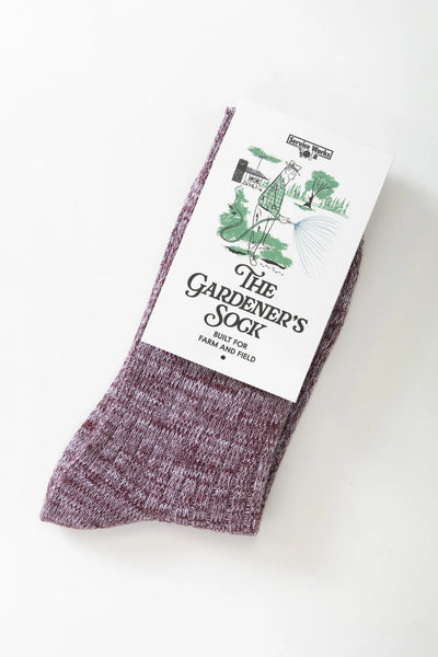 The Gardener's Sock Burgundy