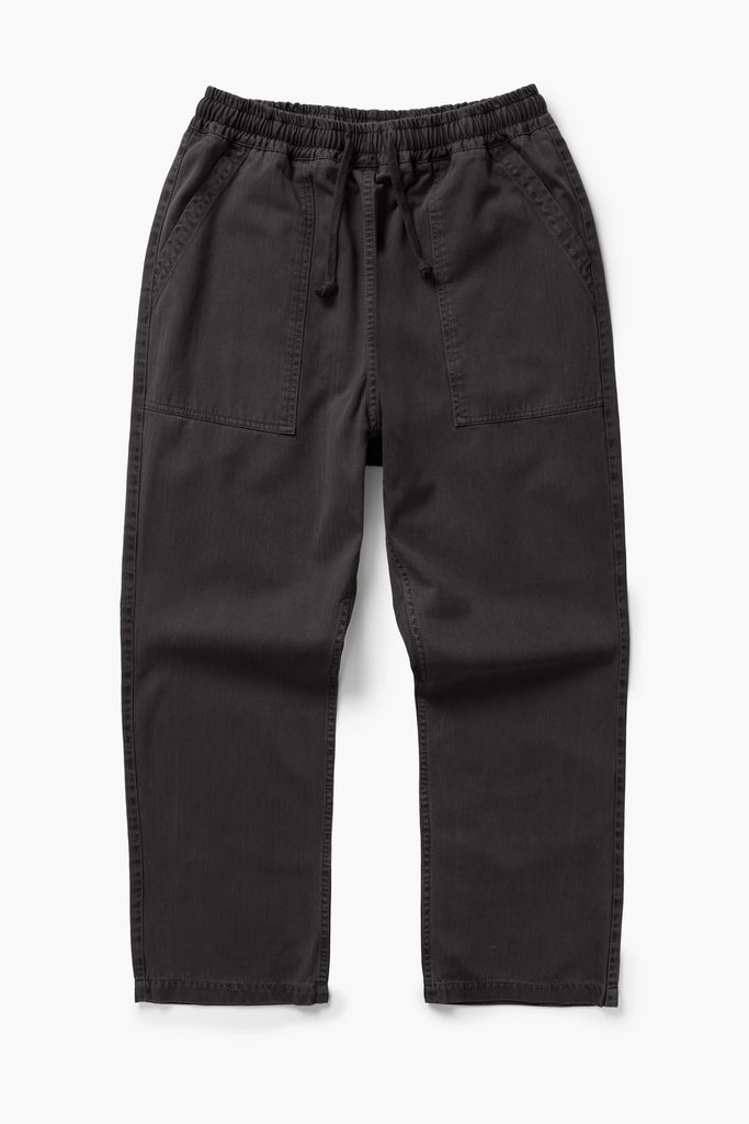 Pigment Herringbone Chef Pants Black