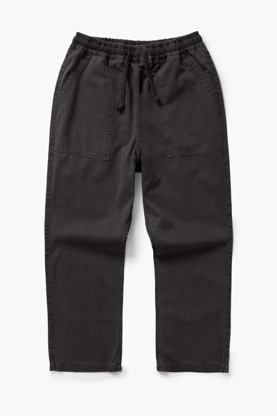 Pigment Herringbone Chef Pants Black