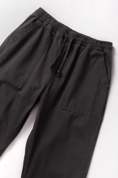 Pigment Herringbone Chef Pants Black