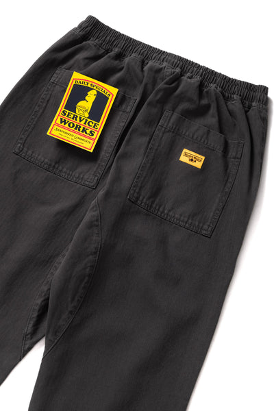 Pigment Herringbone Chef Pants Black