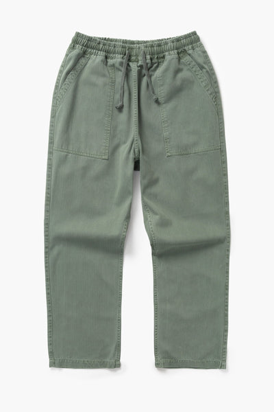 Pigment Herringbone Chef Pants Olive