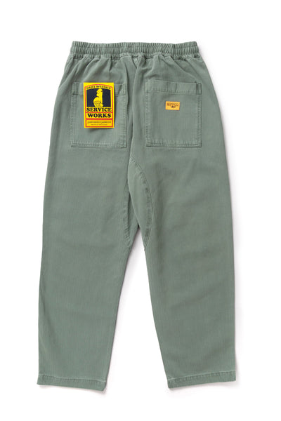 Pigment Herringbone Chef Pants Olive