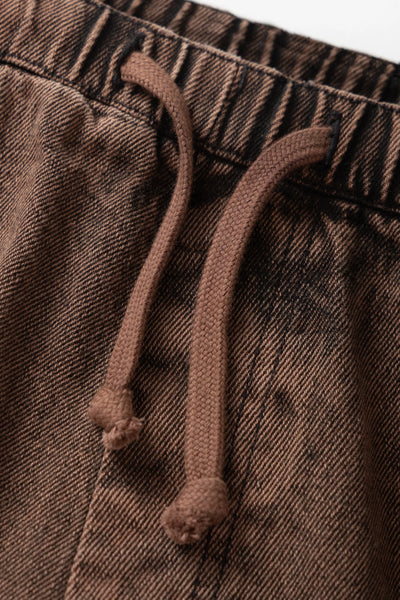 Over-Dyed Easy Chef Pants Umber