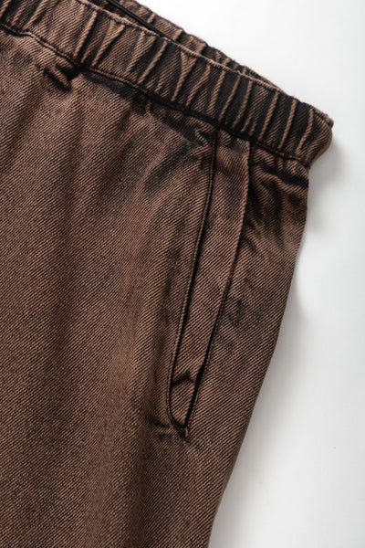 Over-Dyed Easy Chef Pants Umber