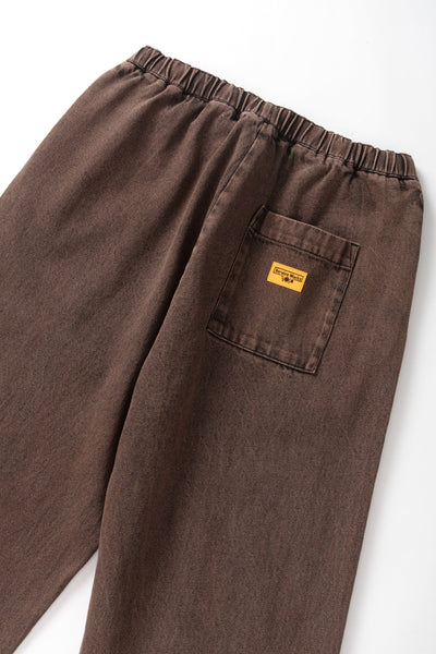 Over-Dyed Easy Chef Pants Umber