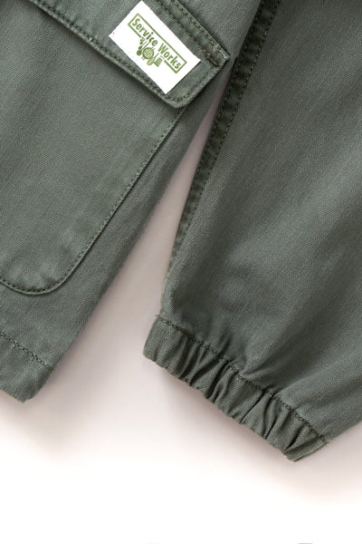 Pigment Herringbone Smock 2.0 Olive