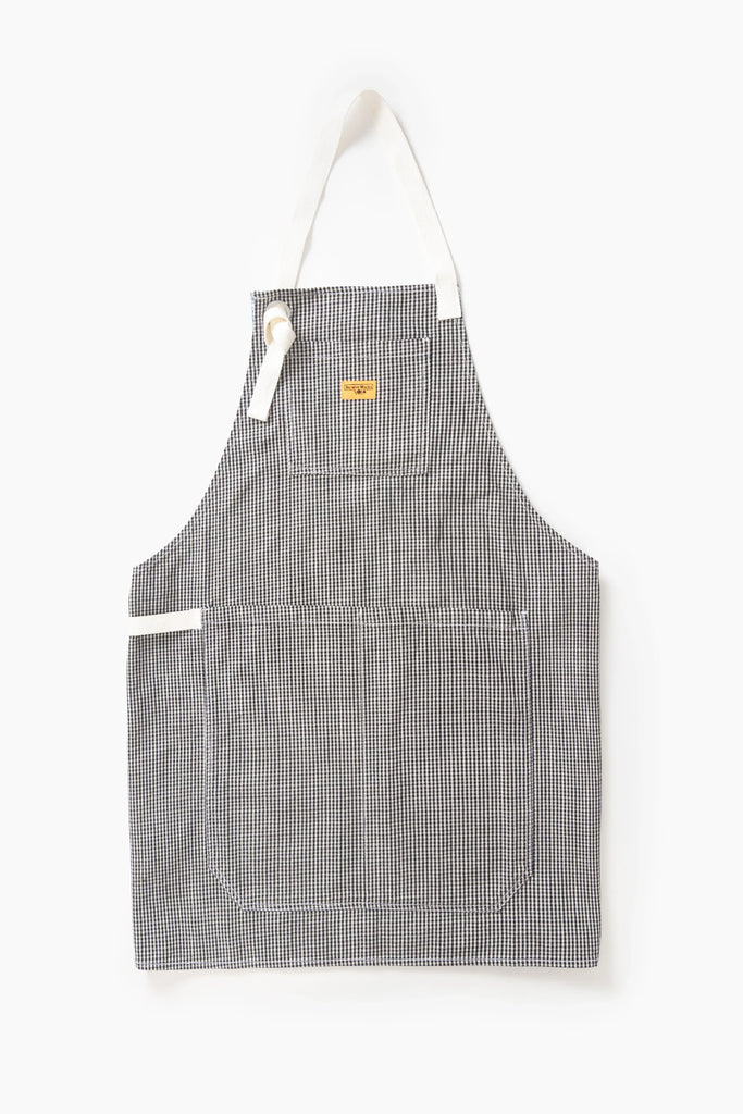 House Gingham Apron Black