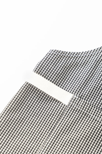 House Gingham Apron Black