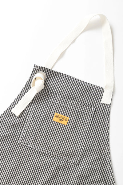 House Gingham Apron Black