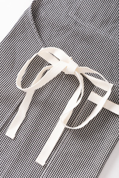 House Gingham Apron Black
