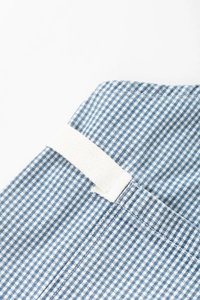 House Gingham Apron Blue
