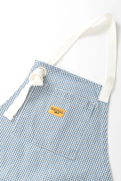 House Gingham Apron Blue