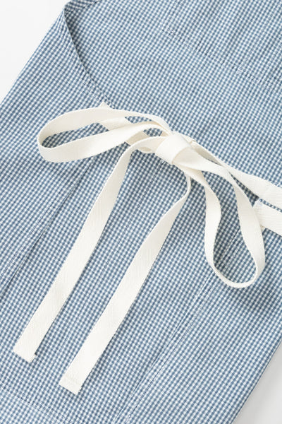 House Gingham Apron Blue