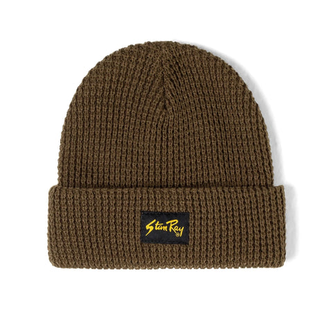 Waffle Knit Beanie Olive