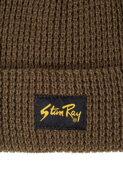 Waffle Knit Beanie Olive