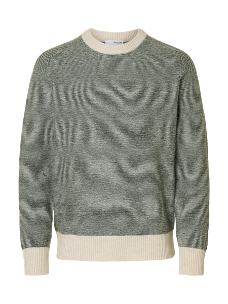 Rai Knit Crew Neck Deep Forest