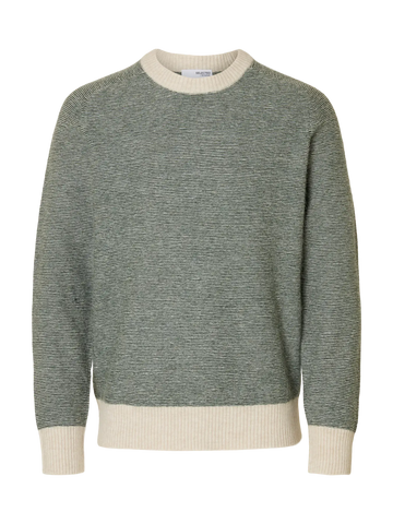 Rai Knit Crew Neck Deep Forest