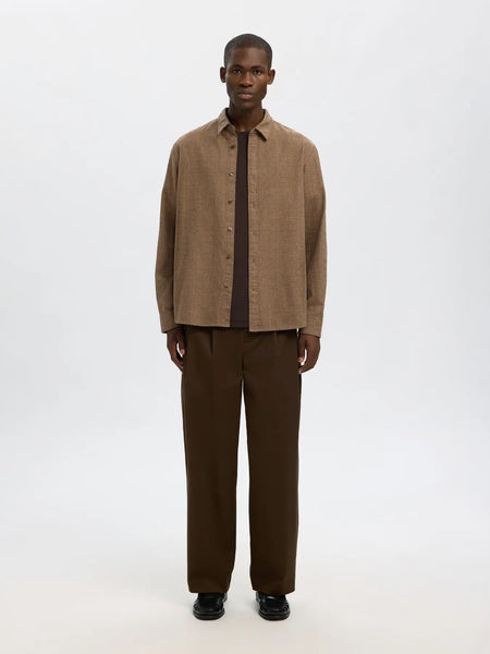 Noah Brushed Shirt Demitasse Checks