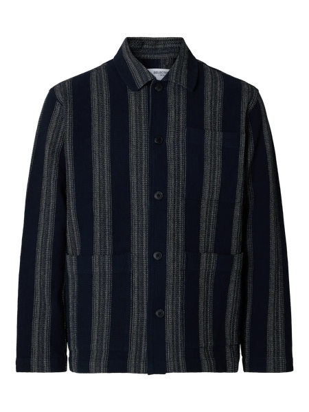 Tony Waffle Stripe Overshirt