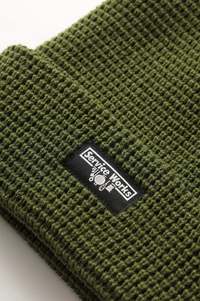 Waffle Logo Beanie Olive