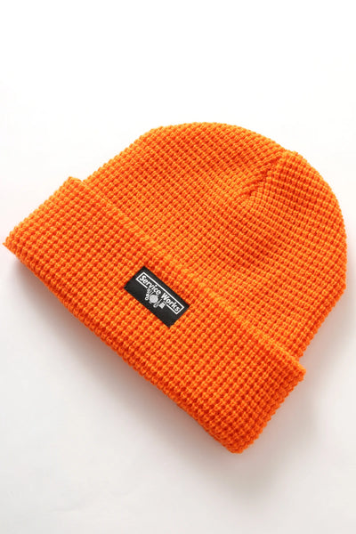 Waffle Logo Beanie Orange