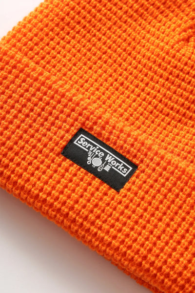 Waffle Logo Beanie Orange