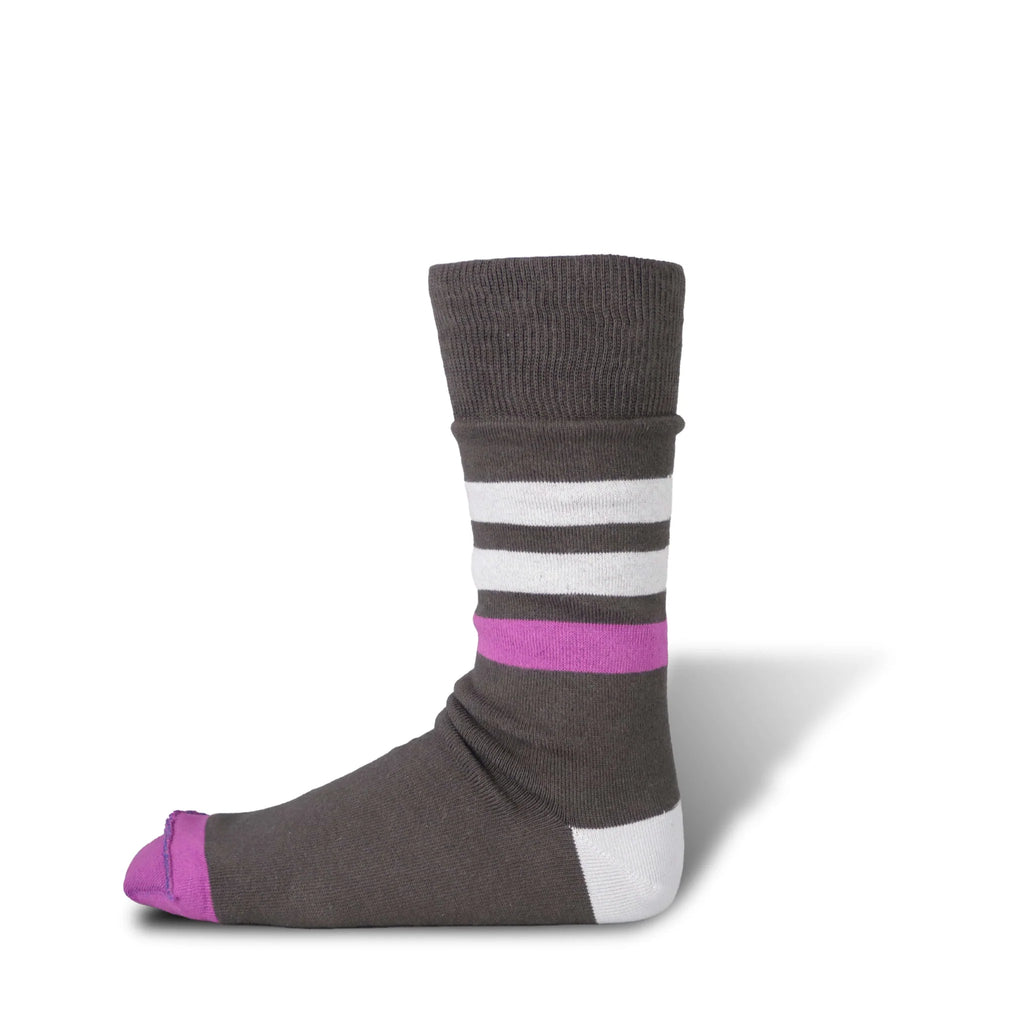 Reversible Socks Black Purple