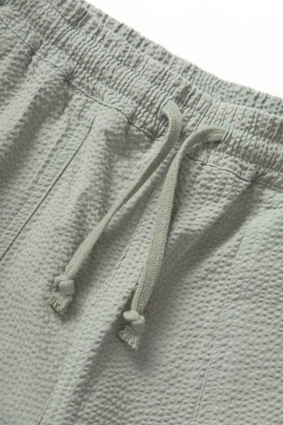 Seersucker Chef Shorts Sage