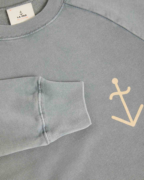 Cunha Logo Sweatshirt Smoked Pearl Pale Yellow