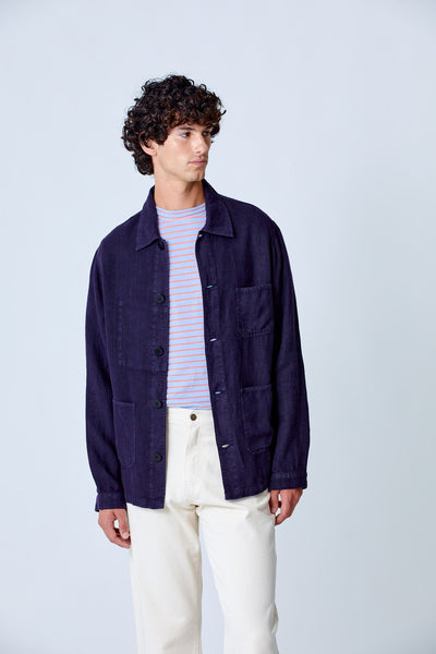 Baptista Dark Navy Linen