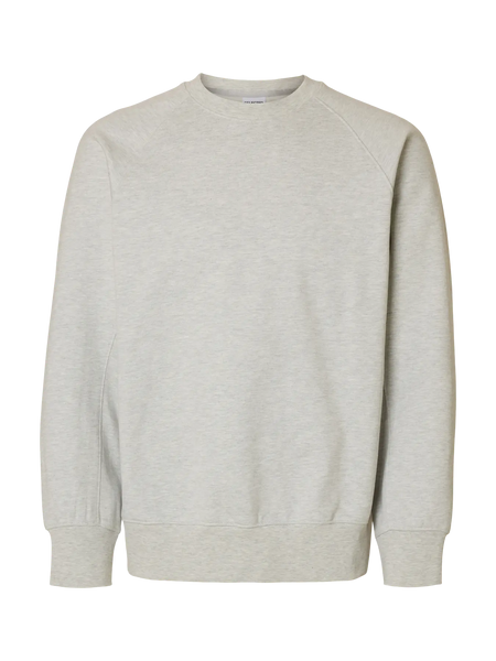 Aron Raglan Crew Light Grey Melange