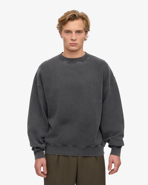 Organic Oversized Crew Faded Black