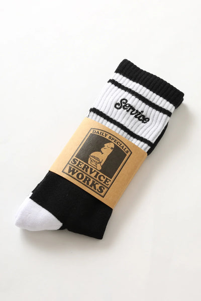 Logo Ringer Socks Black