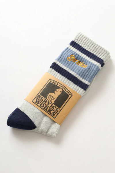 Logo Ringer Socks Grey