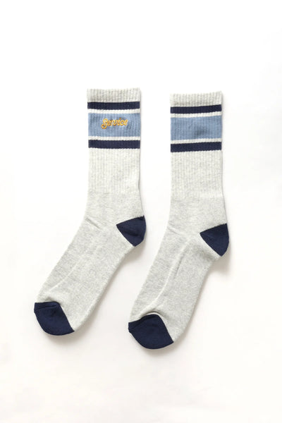 Logo Ringer Socks Grey