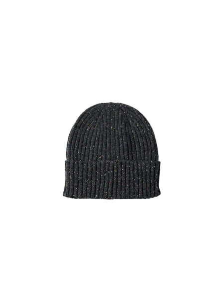 Niell Wool Blend Beanie Dark Grey Melange