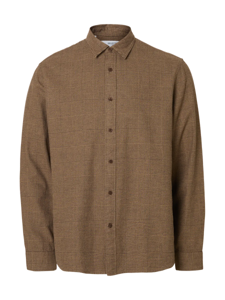 Noah Brushed Shirt Demitasse Checks