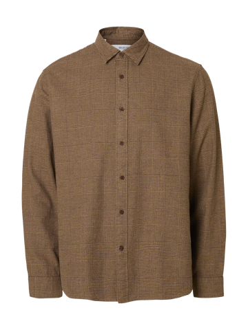 Noah Brushed Shirt Demitasse Checks