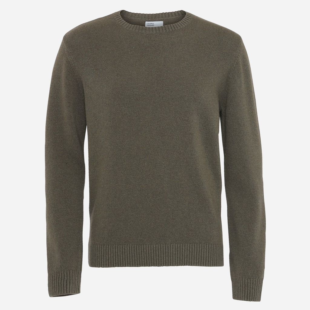 Merino Wool Crew Dusty Olive