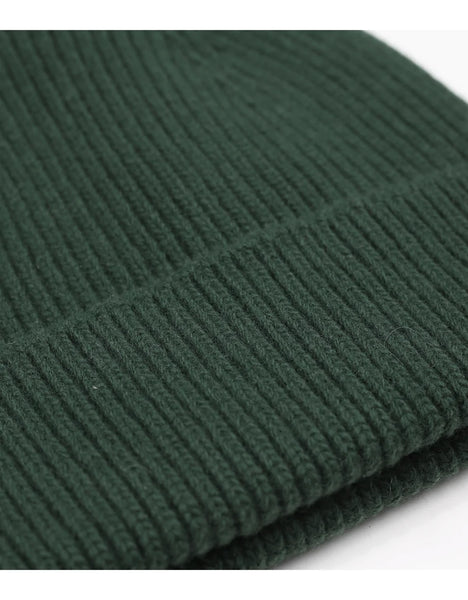Merino Wool Beanie Emerald Green