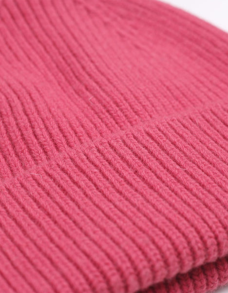 Merino Wool Beanie Bubblegum Pink
