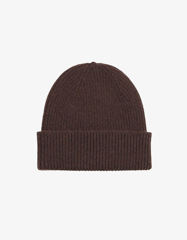 Merino Wool Beanie Coffee Brown