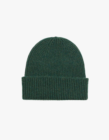Merino Wool Beanie Emerald Green