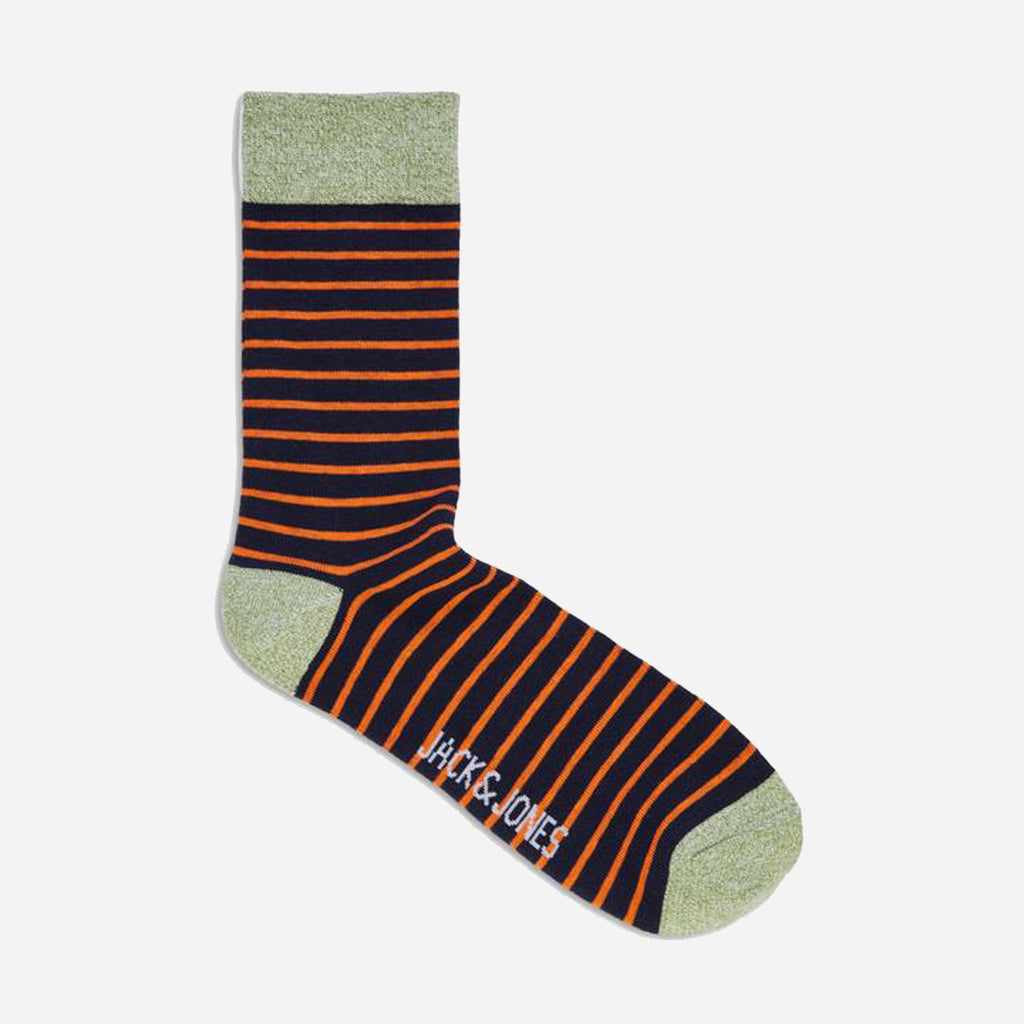 Twisted Sock Navy Orange