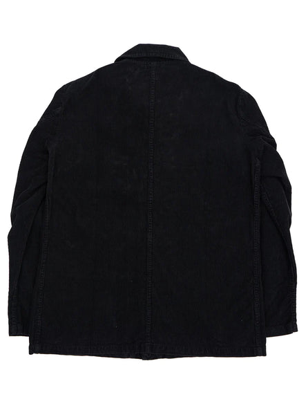 Weaved Black Corduroy Work Jacket
