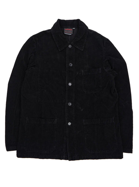 Weaved Black Corduroy Work Jacket